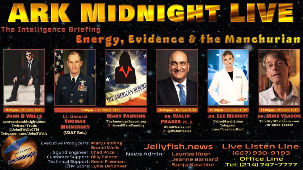 04 November 2023 : Caravan to Midnight - The Intelligence Briefing / Energy, Evidence & the Manchurian