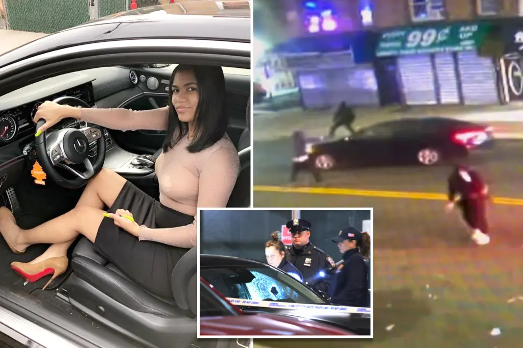 Shocking video reveals moment three gunmen ambush vehicle on NYC street, killing 28-year-old mom