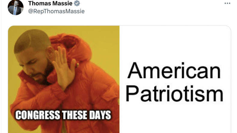 Thomas Massie’s Meme Triggers Pro-Zionist Fanatics