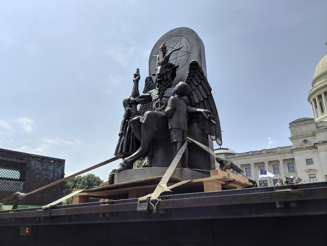That Controversial Satan Statue in the Iowa Capitol Building Just Got Beheaded