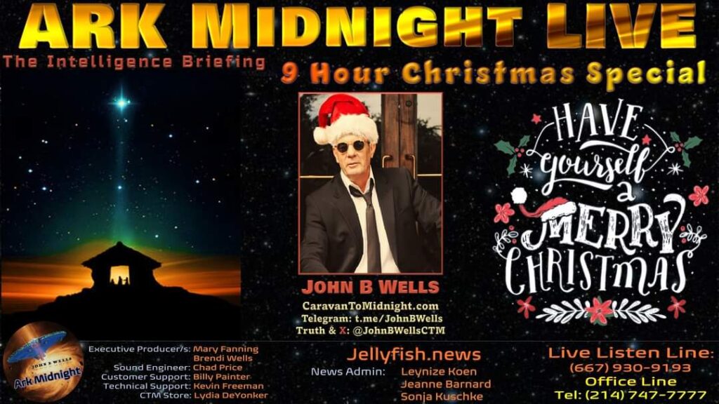 23 December 2023 : Ark Midnight 9 hour Christmas Special - John B Wells