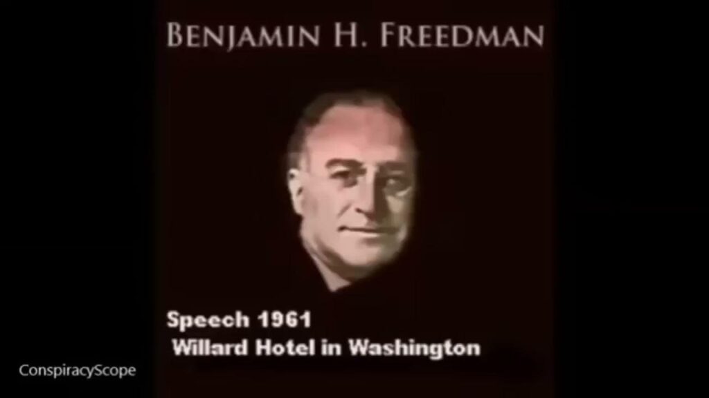 1961 Benjamin Freedman speech at Willard Hotel in Washington