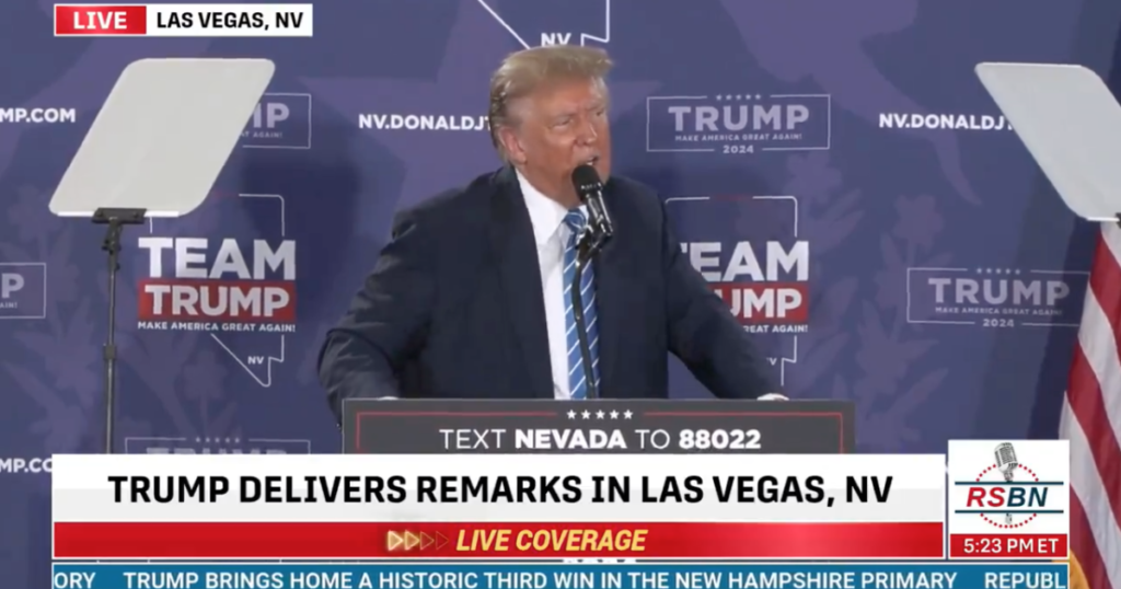 Trump Mentions Massive Deportation Post-Inauguration At Vegas Rally