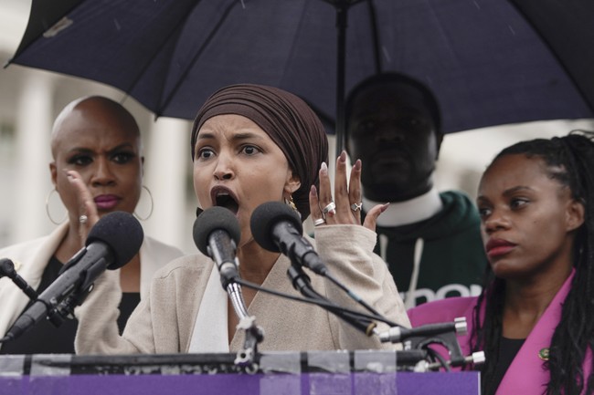 Is There Something Odd About the Flags Being Waved at This Ilhan Omar Speech?