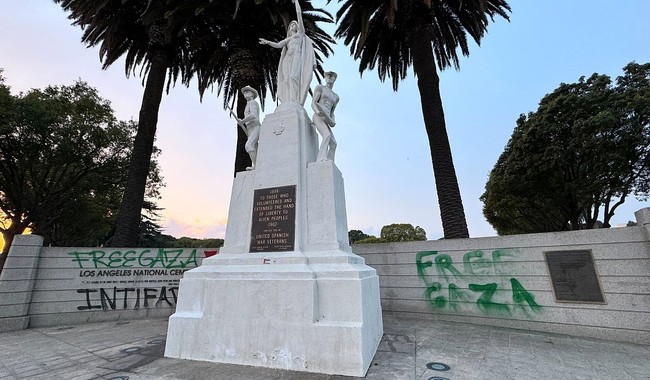 Pro-Hamas Protestors Shut Down West LA and Desecrate the National Cemetery, Making More Enemies