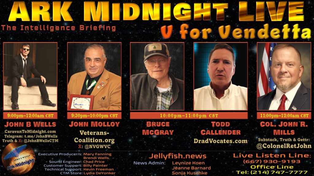 27 January 2024: Ark Midnight Tonight - The Intelligence Briefing/ V for Vendetta