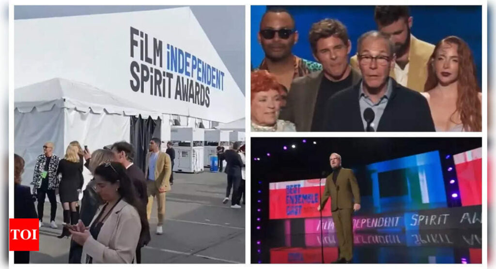 Spirit Awards disrupted by Israel-Hamas war protest; 'ceasefire' and 'free Palestine' chants heard during show - WATCH