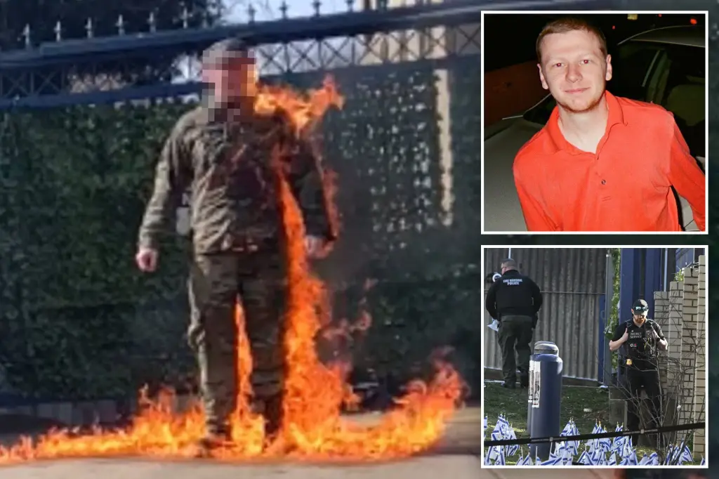 US Air Force member who set himself on fire at Israeli Embassy in shocking scene while yelling ‘Free Palestine’ is identified
