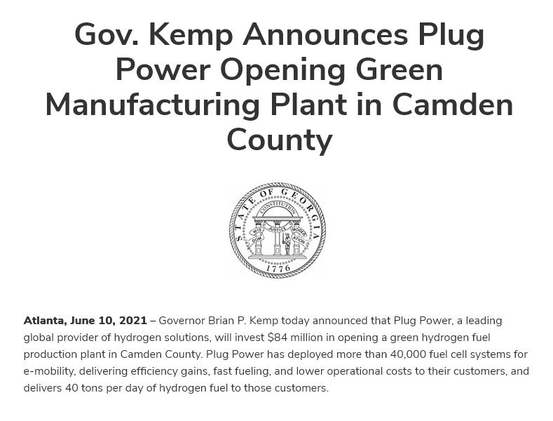 Kemp's Failing Green Companies Seeking Taxpayer Funded Capital to Survive