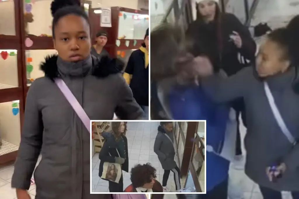 Irate woman kicked out of NYC pet store for kicking puppy kennel ‘slaps the s–t out’ of tourist in brutal video: ‘Welcome to New York’