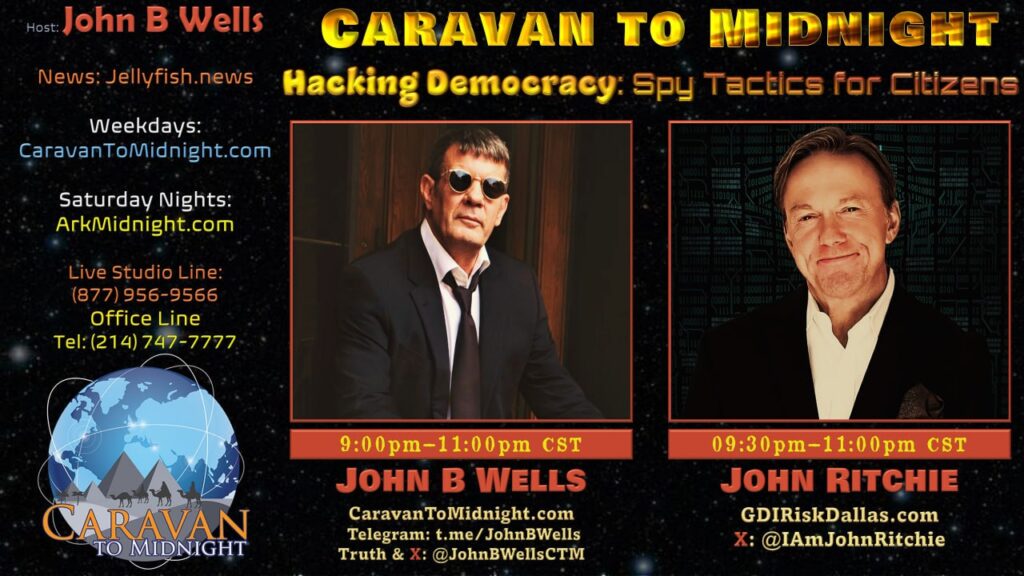 08 February : Caravan to Midnight - Hacking Democracy: Spy Tactics for Citizens