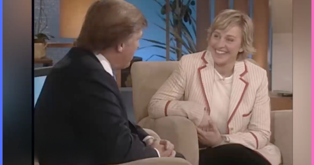 WATCH: Ellen Fawns Over Donald Trump (2004)