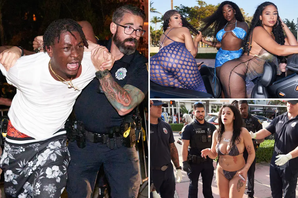 Wild photos show Spring Break mayhem in Miami Beach as cops arrest more than 250 partiers