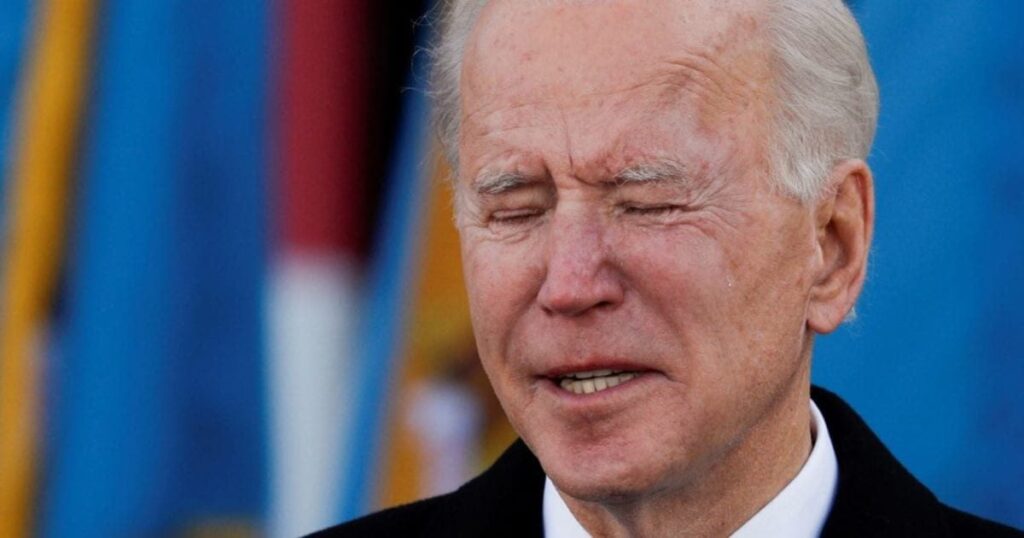 Joe Biden Desperately Tries To Avoid Falling Over In The Wind While Visiting The Border