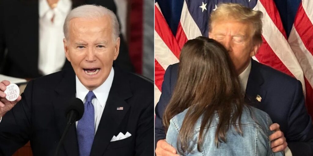 Donald Trump Comforts Laken Riley’s Parents After Biden Snubs Them