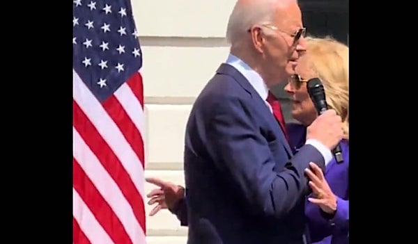 WATCH: Joe Biden turns back on Wounded Warriors, Jill swings him around
