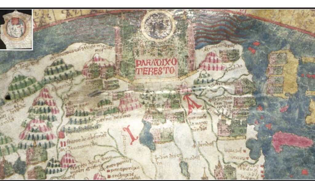 Ancient Maps how the Terrestrial Paradise