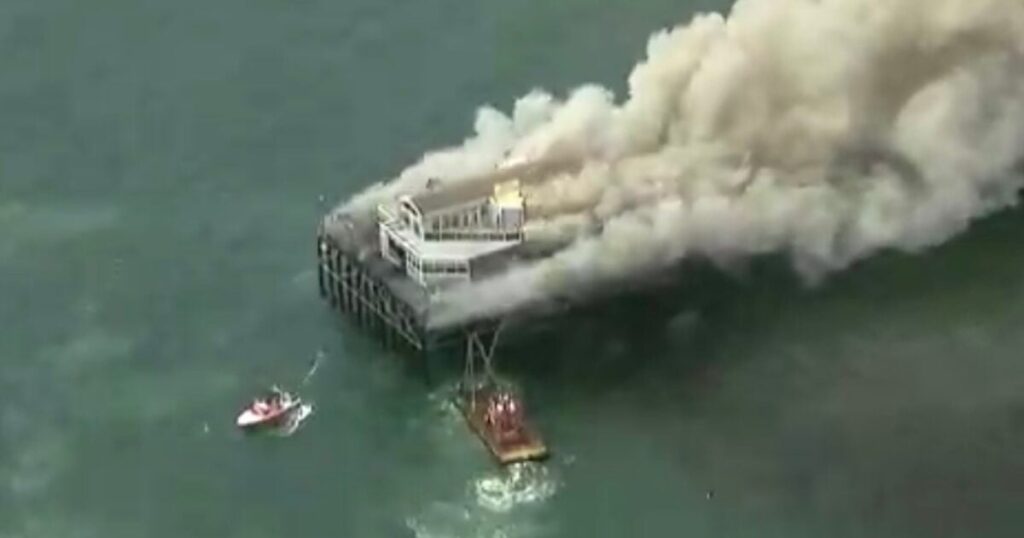 DEVELOPING: Massive Fire Erupts On Famous Pier