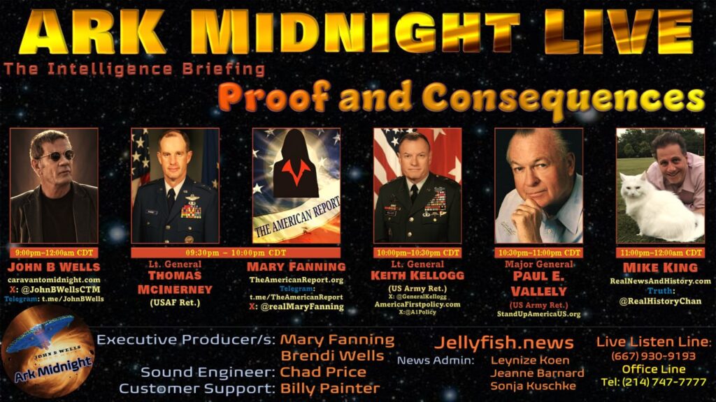 20 April 2024 : ArkMidnight Tonight - The Intelligence Briefing / Proof and Consequences