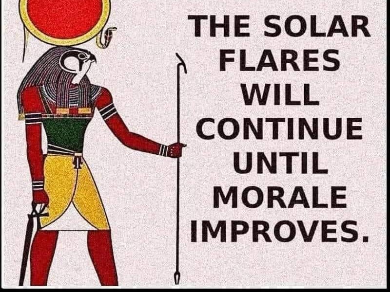 The sun god has spoken...
