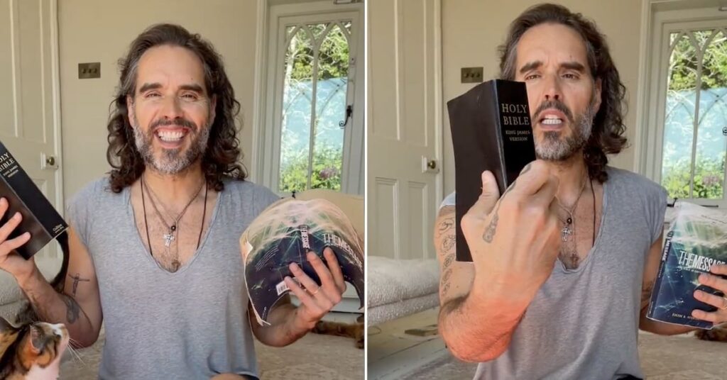 Russell Brand candidly shares struggles one week in as a Christian