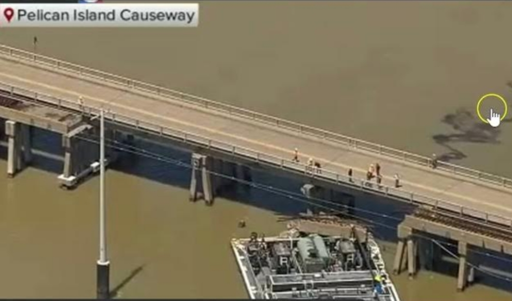 Bridge Collapses On Barge After It Hits Support Beam In Texas, Significa…