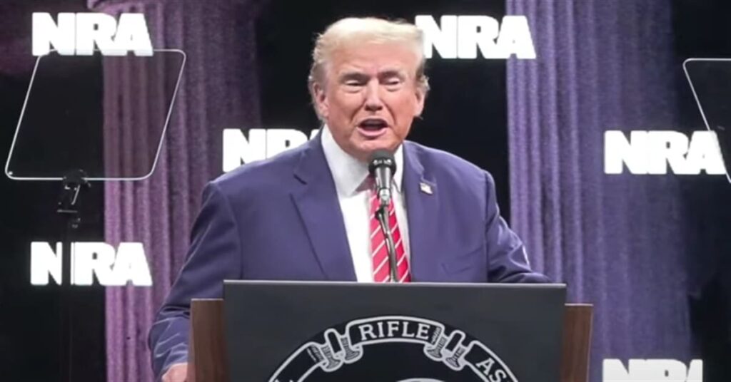 Trump tells ‘rebellious bunch’ at NRA he will call for Biden ‘drug test’ ahead of debate