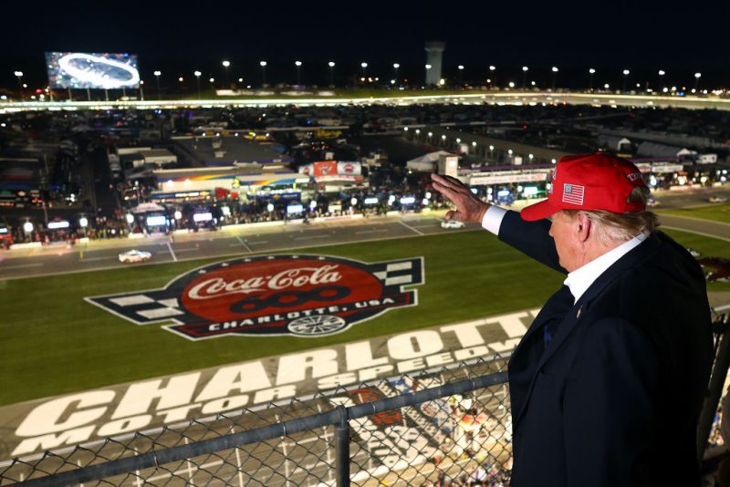 Crowd Cheers On Trump At NASCAR Race In N.C.