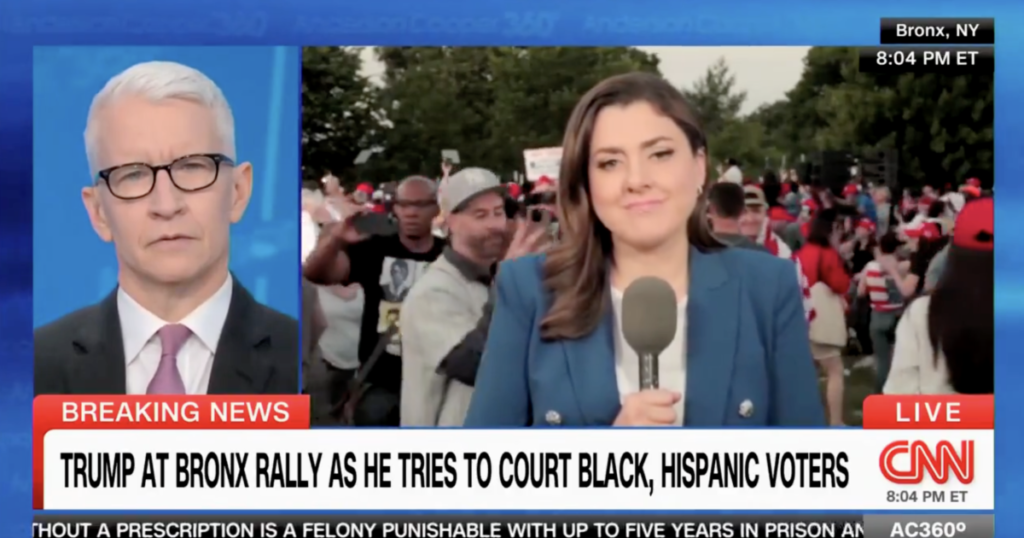 HILARIOUS: Watch CNN Forced To Admit The Trump Bronx Rally Is HUGE and DIVERSE!