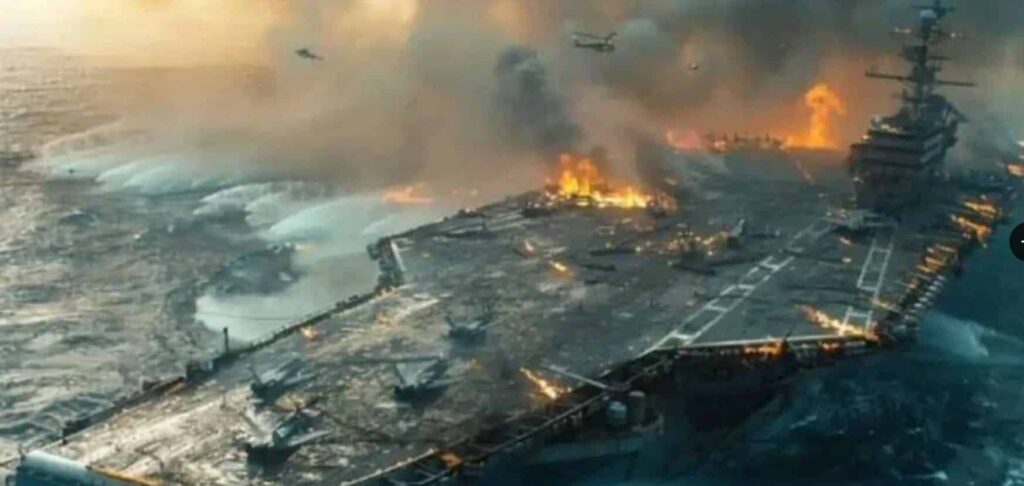 Confirmed: USS Eisenhower aflame as second attack destroys flight deck—many dead and wounded