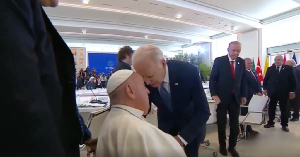 Did Joe Biden Just “Head-Butt” The Pope?
