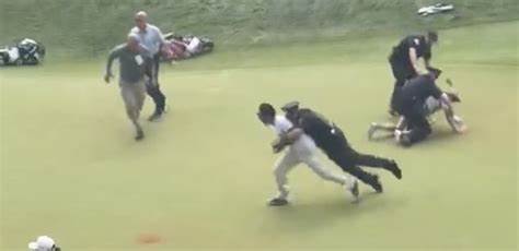 WATCH: Police Tackle Climate Protesters Who Disrupted Final Hole At PGA Travelers Championship