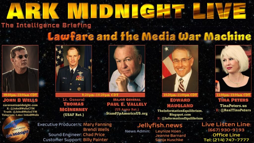 01 June 2024: Ark Midnight Live - The Intelligence Briefing/Lawfare and the Media War Machine