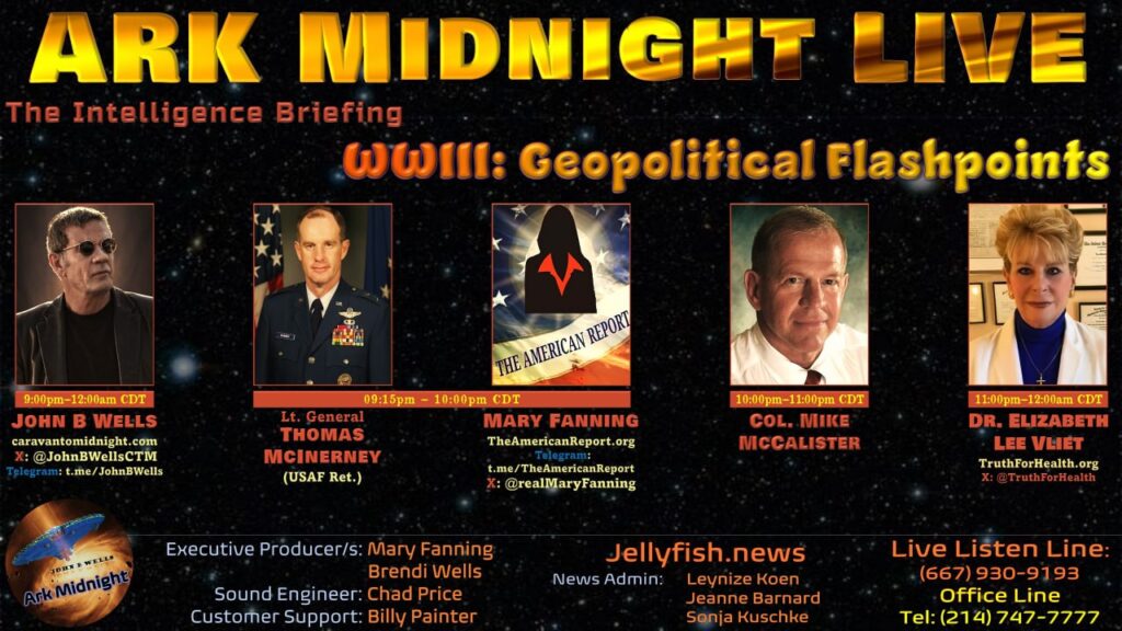 08 June 2024: ArkMidnight Tonight - The Intelligence Briefing / WWIII: Geopolitical Flashpoints