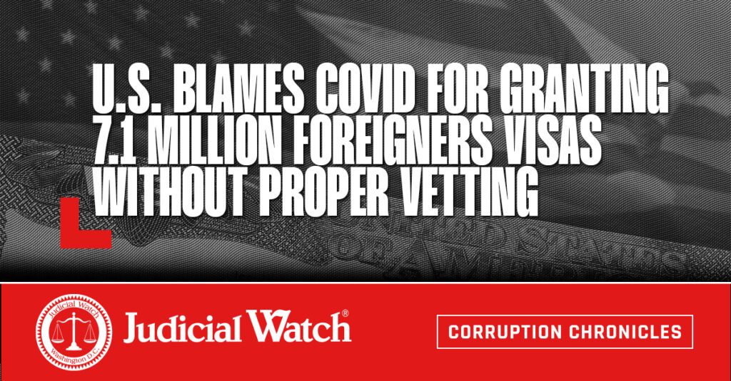 U.S. Blames COVID for Granting 7.1 Million Foreigners Visas without Proper Vetting