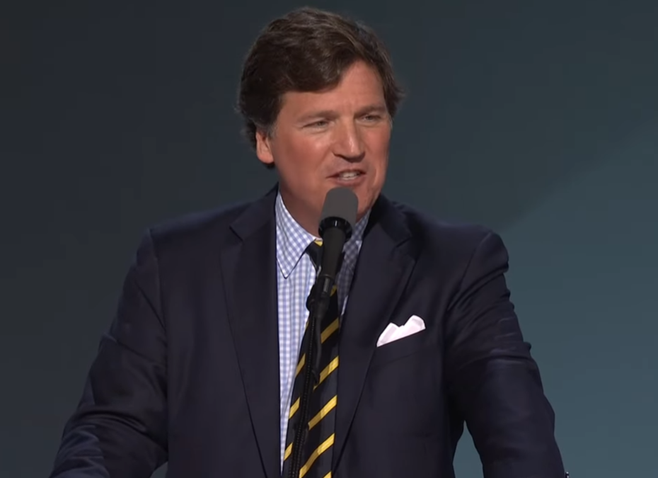 Tucker Carlson Delivers Joyful Speech at RNC Convention