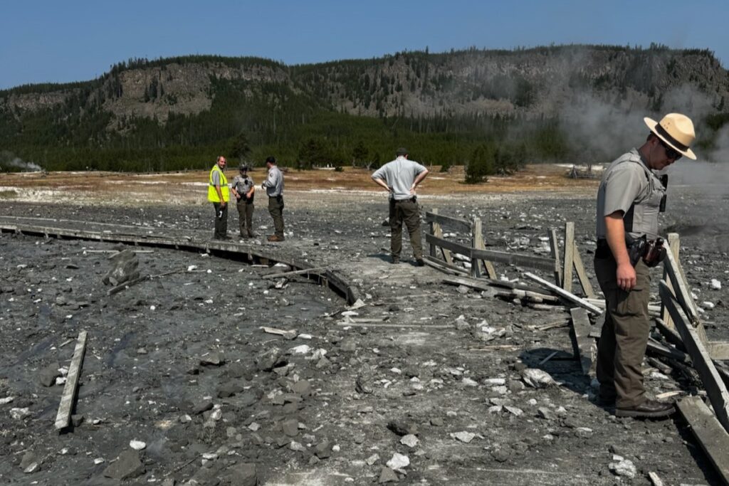 Biscuit Basin in Yellowstone National Park temporarily closed due to hydrothermal explosion