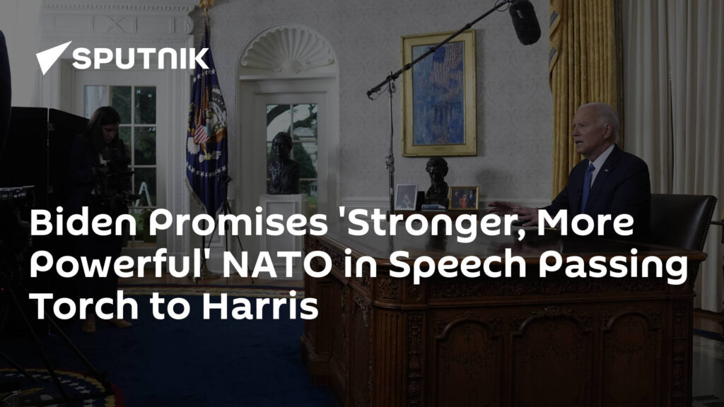 Biden Promises 'Stronger, More Powerful' NATO in Speech Passing Torch to Harris
