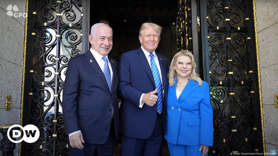 Netanyahu meets with Trump at Mar-a-Lago during US visit