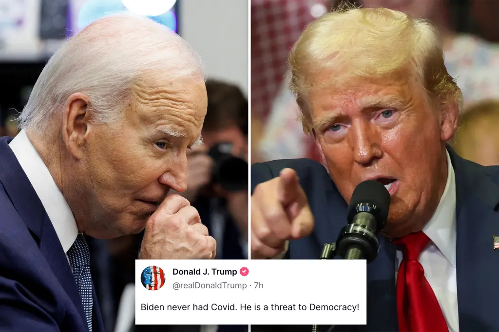 Trump claims Biden ‘never had COVID’ and ‘can’t run our country’ following re-election dropout: ‘Threat to Democracy!’