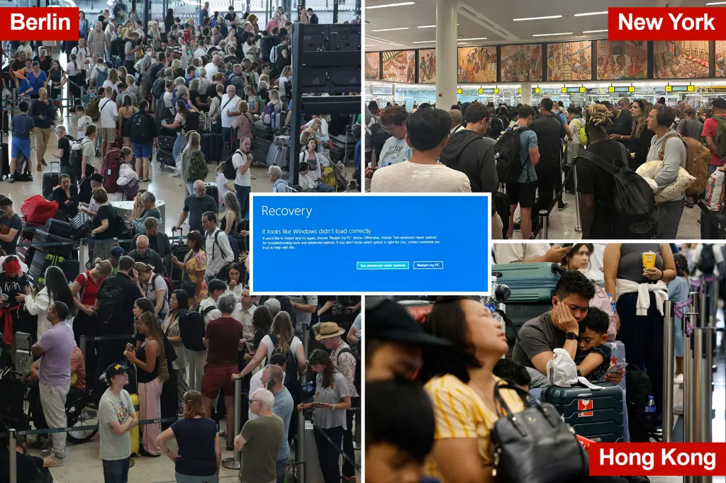 Flights grounded and travelers stranded — including at JFK and LaGuardia — after tech outage cripples banks and other companies around the globe