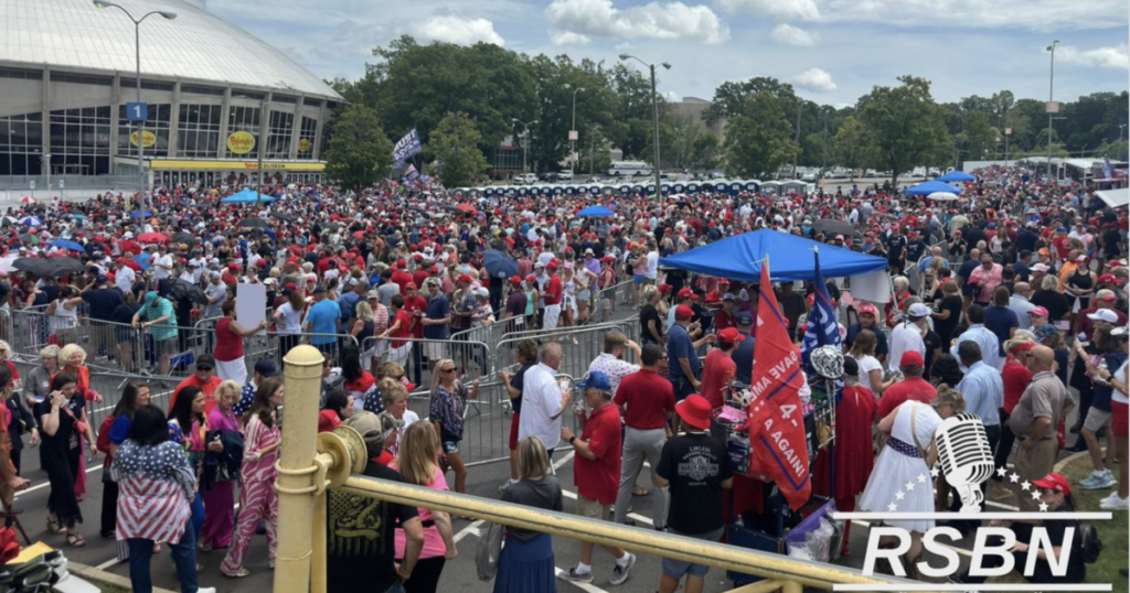 MASSIVE MAGA Crowd In Charlotte, NC Is FIRED UP Waiting To See President Trump