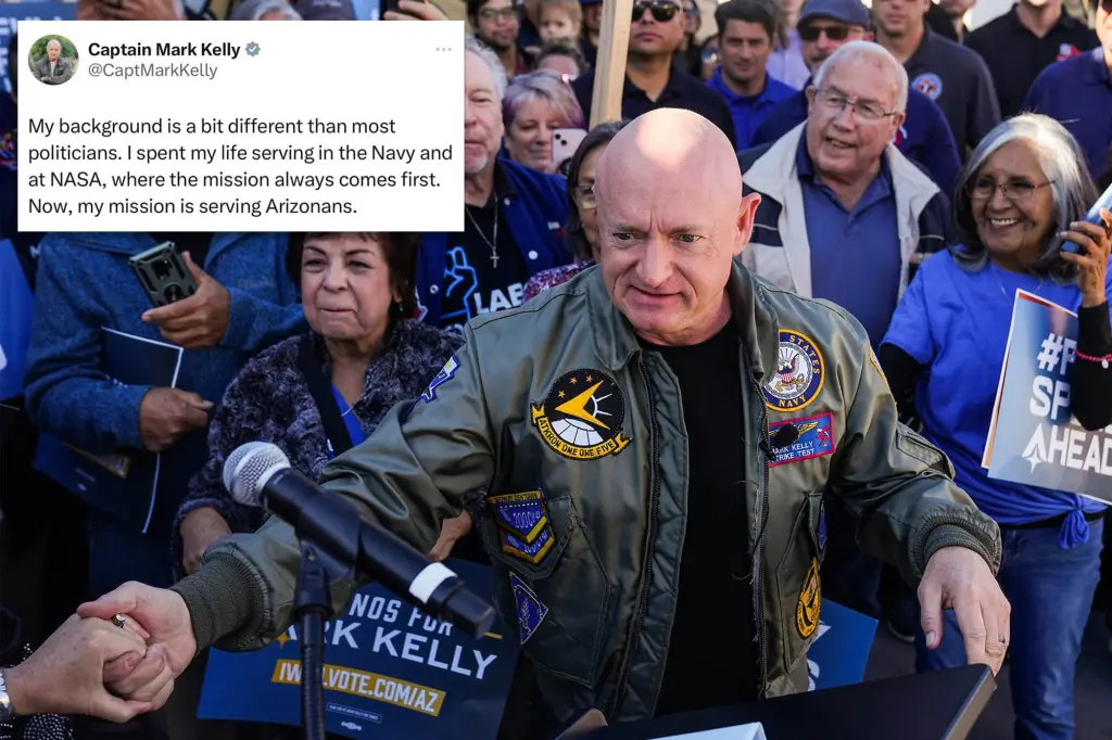 Sen. Mark Kelly posts tweet that may have hinted about his chances as Kamala Harris’ running mate — before deleting it