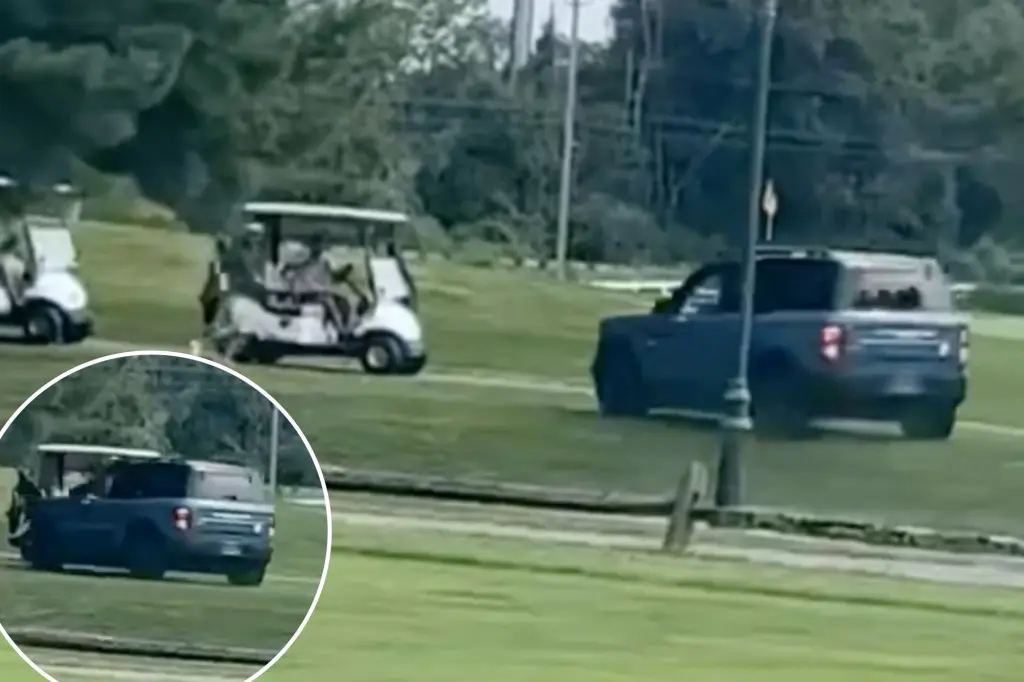 Alleged drunk driver accused of trying to mow down golfers in chaotic scene