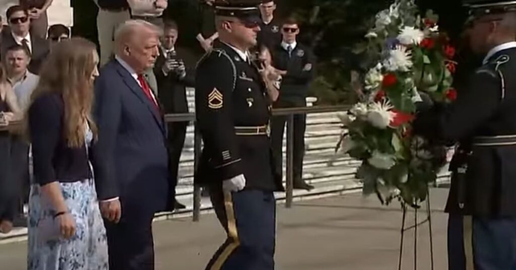 Trump visits Arlington to mark Abbey Gate bombing anniversary – Biden at the beach, Kamala MIA