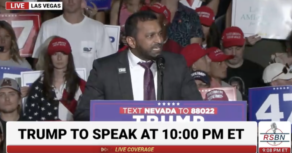 MUST SEE: Kash Patel On Fire Last Night At Trump Rally — “He’s Preaching!!”