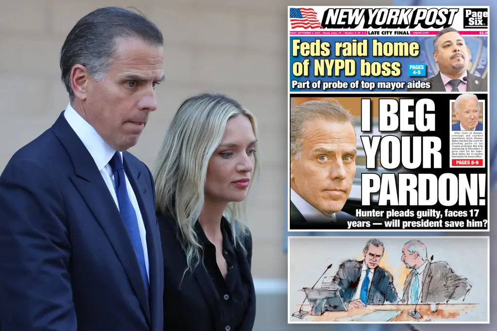 Hunter Biden enters shock guilty plea in $1.4M tax evasion case, first son facing up to 17 years in prison