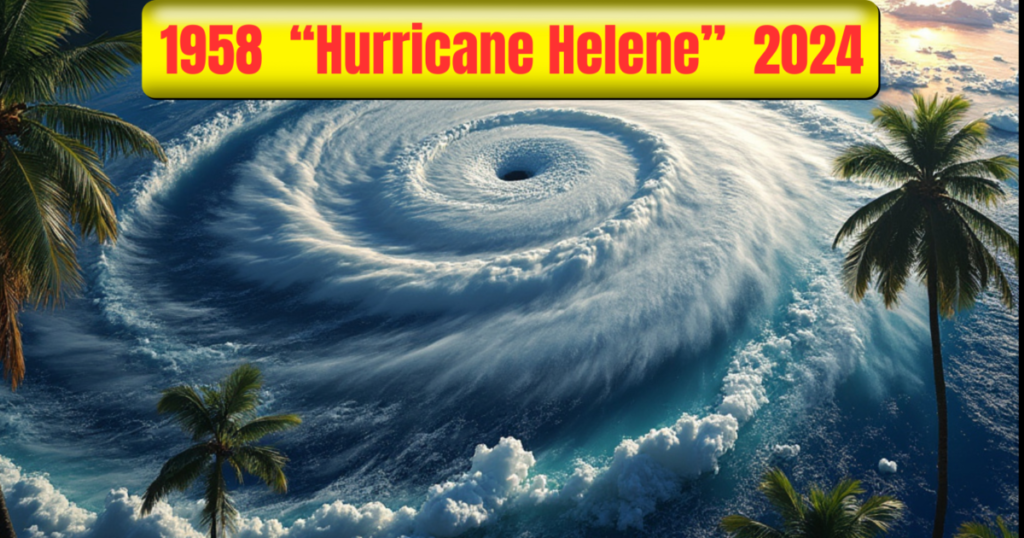SIMULATION CONFIRMED? Hurricane Helene Is An EXACT Duplicate Of 1958 Hurricane Helene