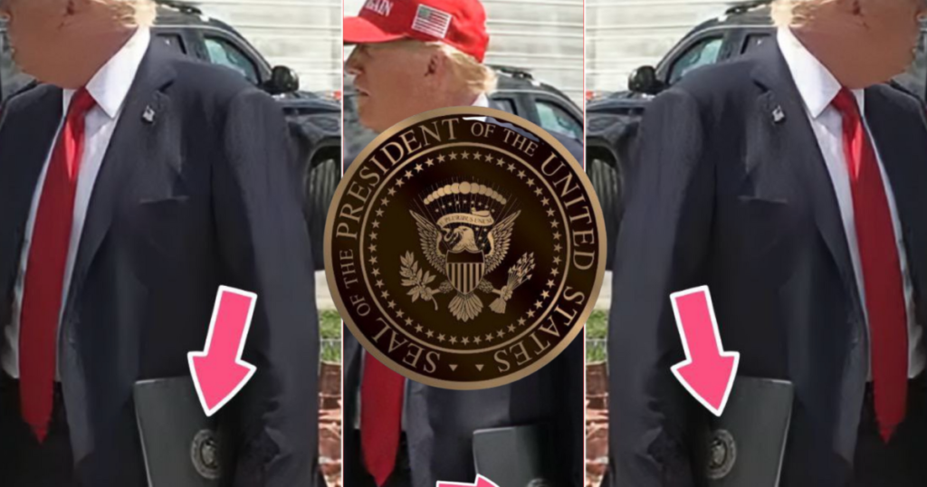 President Trump AGAIN Spotted Using The Presidential Seal!