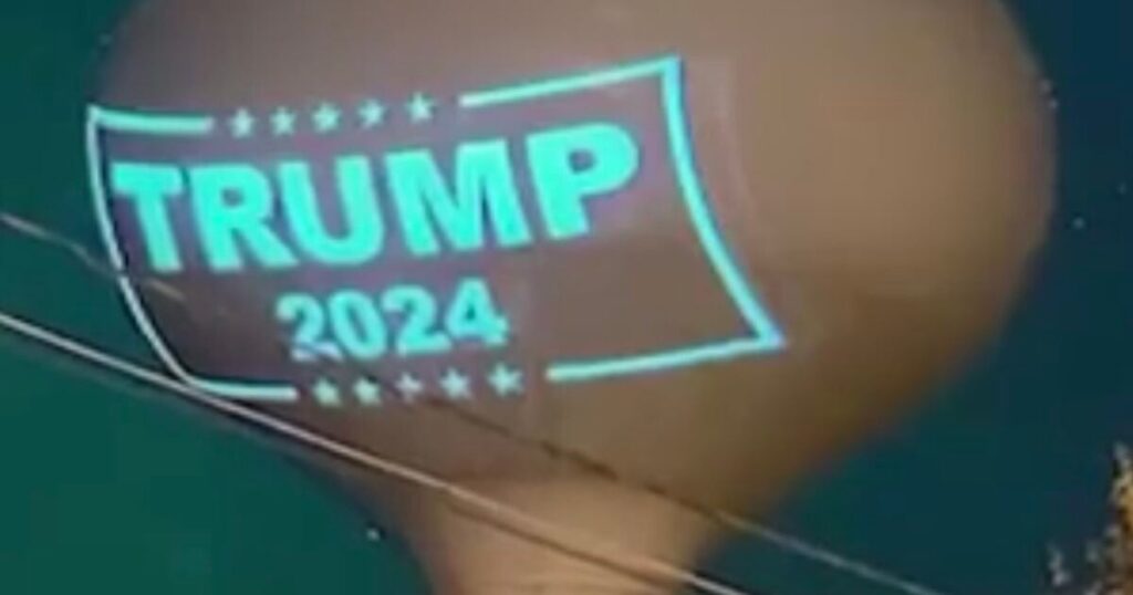 “Trump 2024” Sign Projected Onto Municipal Water Tower Prompts Cease-And-Desist Order, Threat Of Daily Fine